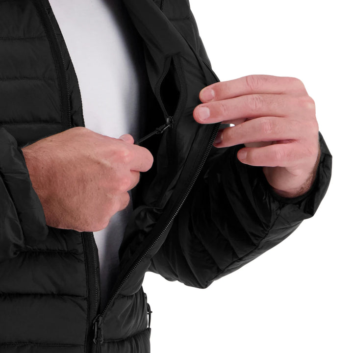 Mens Peak XV Zephyr Down Jacket in Jet Black, product photograph 10