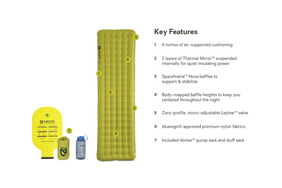 Nemo Eclipse All-Season Sleeping Pad — Features