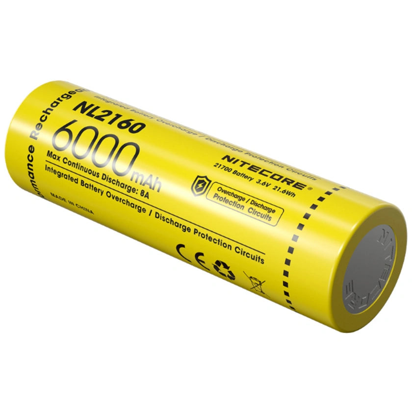 Nitecore Spare NL2160 21700 Li-Ion Rechargeable Battery (21.6Wh, 6000mAh)