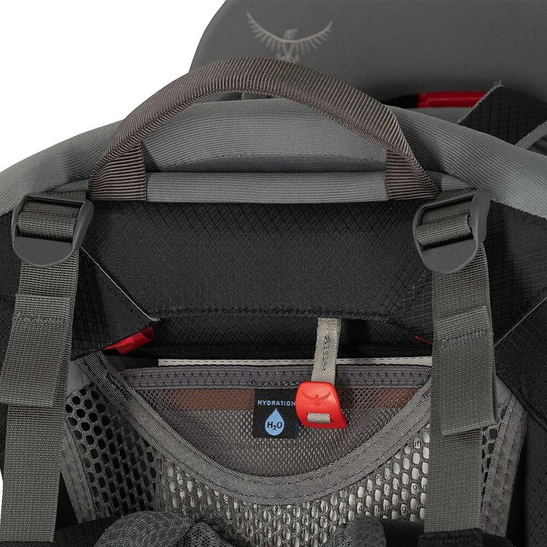 Osprey Poco Child Carrier with Rain Cover — detail | Osprey NZ