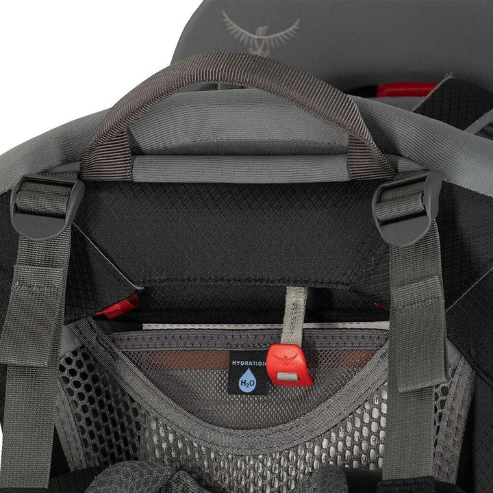 Osprey Poco Child Carrier with Rain Cover — detail | Osprey NZ