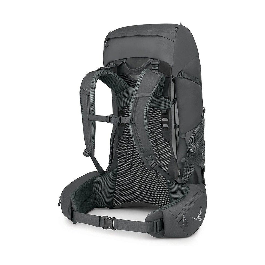 Osprey Rook 65 backpack in Dark Charcoal/Silver Lining – view 2