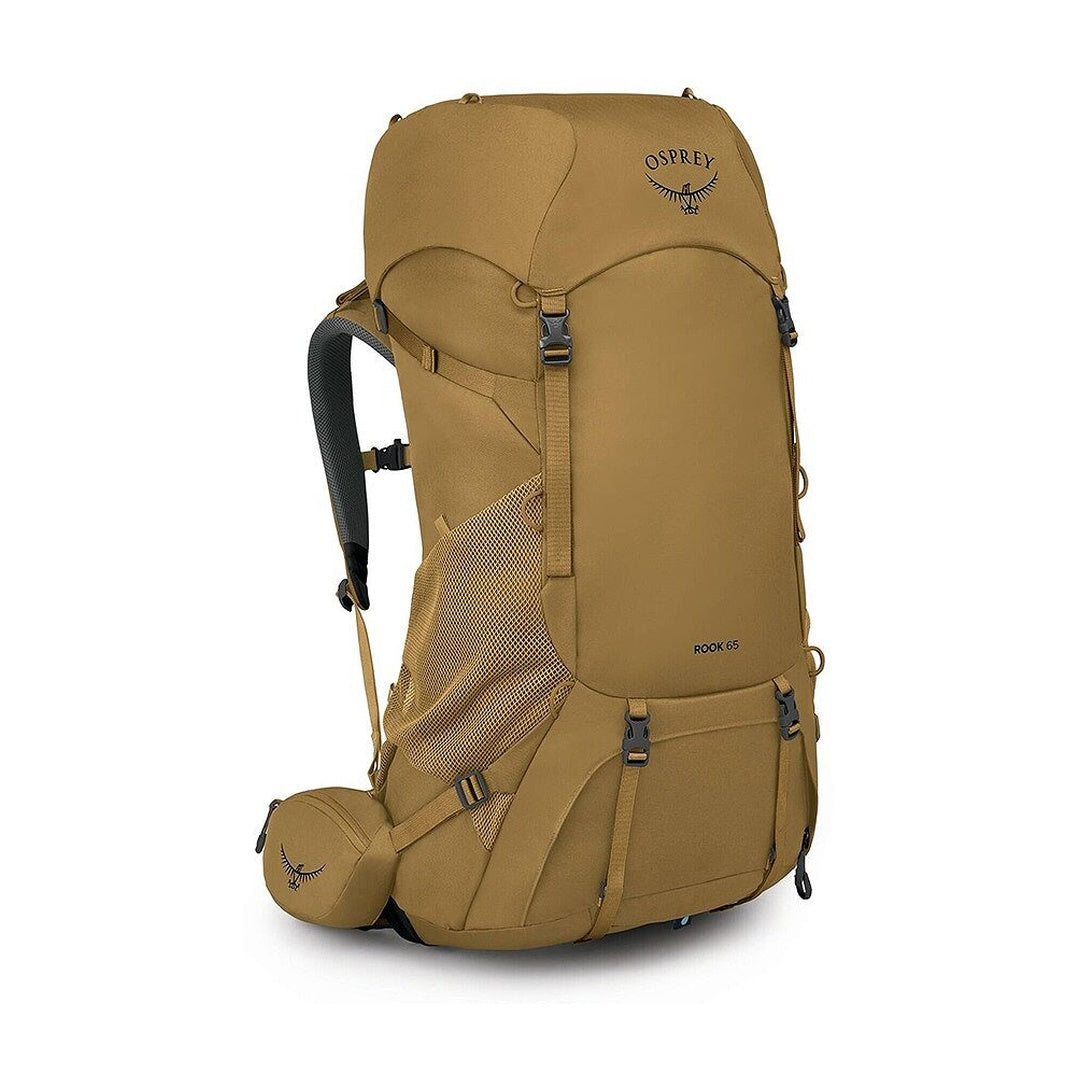 Osprey Rook 65 backpack in Histosol Brown/Rhino Grey – view 1