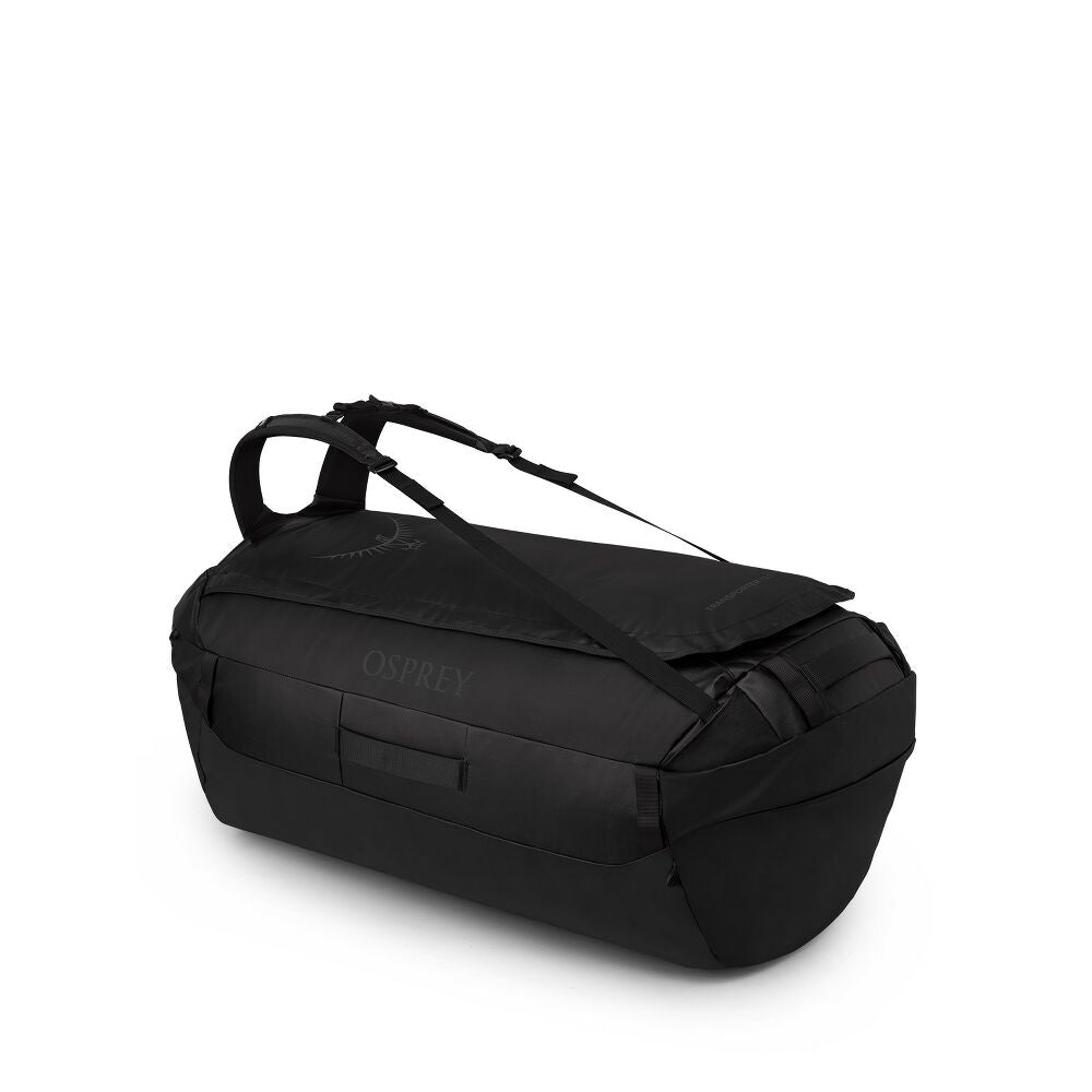 Osprey Transporter Duffel 150 in Raven Black/Black - side view