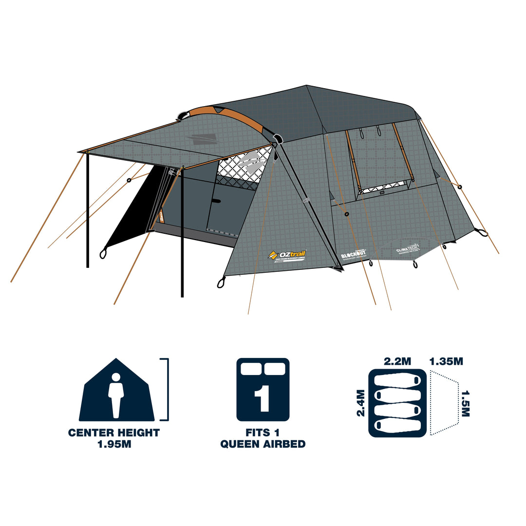 OZtrail Fast Frame Blockout Lumos 4 Person Tent