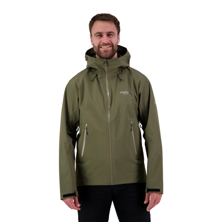 Peak XV Mens Holdsworth Jacket V2 in Army Green, product photograph 1