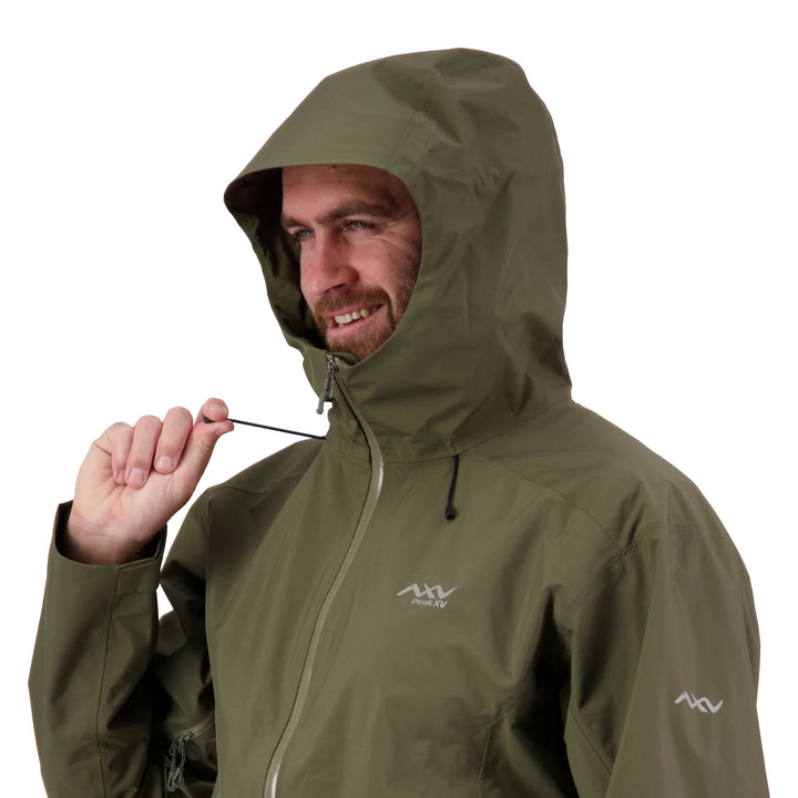 Peak XV Mens Holdsworth Jacket V2 in Army Green, product photograph 6