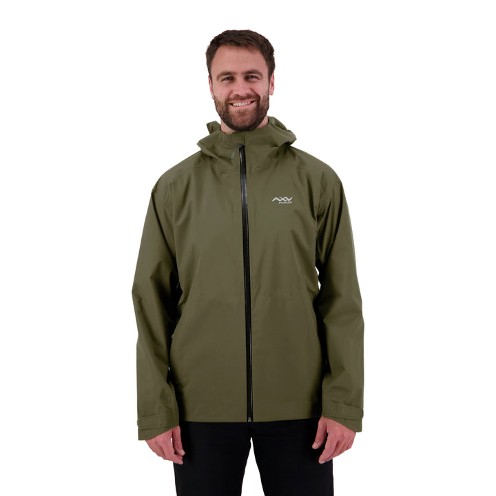 Peak XV Mens Pinnacle Waterproof Jacket in Army Green, product photograph 1