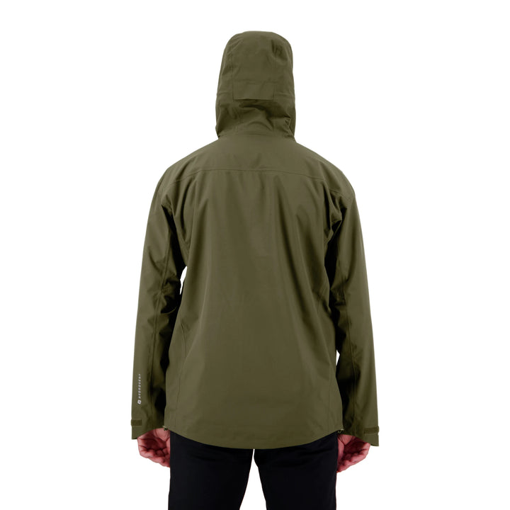 Peak XV Mens Pinnacle Waterproof Jacket in Army Green, product photograph 4