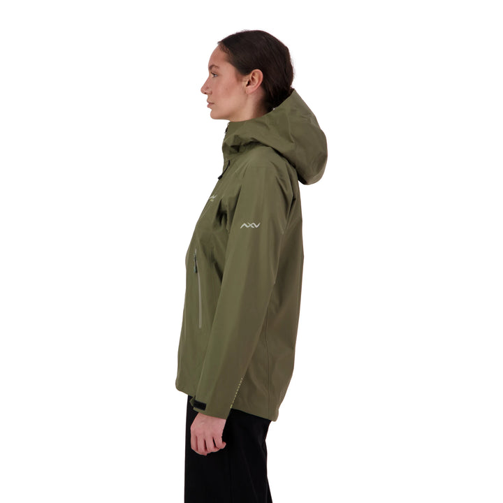 Peak XV Womens Holdsworth Jacket V2 in Army Green, product photograph 2