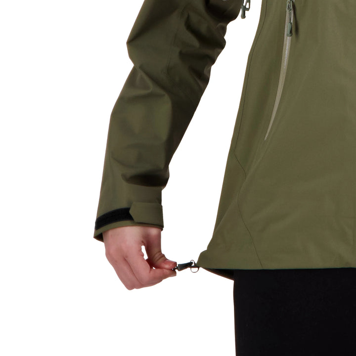 Peak XV Womens Holdsworth Jacket V2 in Army Green, product photograph 10