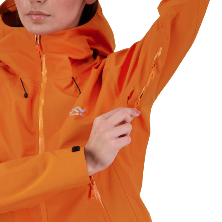 Peak XV Womens Holdsworth Jacket V2 in Blaze Orange, product photograph 1