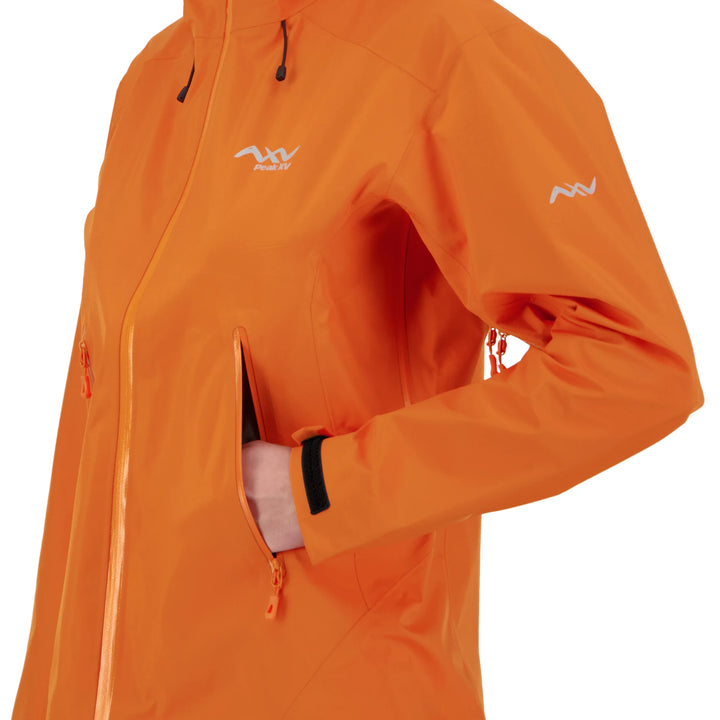 Peak XV Womens Holdsworth Jacket V2 in Blaze Orange, product photograph 10