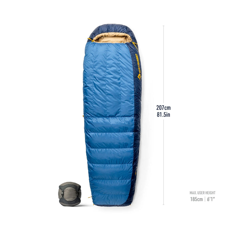 Sea to Summit Circuit −1°C Regular: 207 cm bag length, sleeper height up to 185 cm