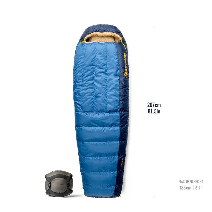 Sea to Summit Circuit −9°C Regular: 207 cm bag length, sleeper height up to 185 cm