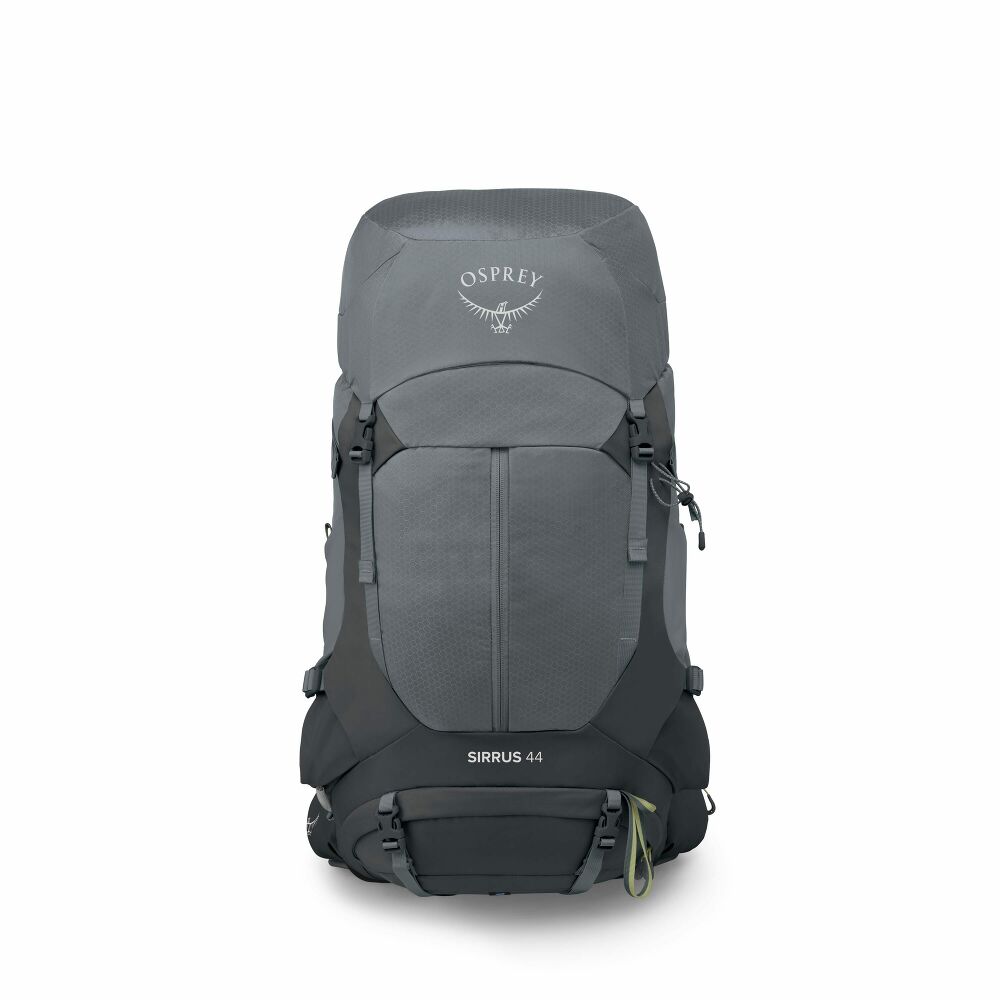 Osprey Sirrus 44 women's pack in Medium Gray, front view