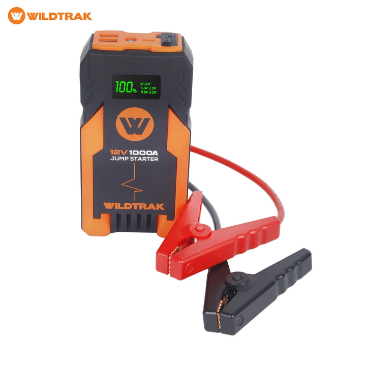 Wildtrak S1000A jump starter with battery clamps