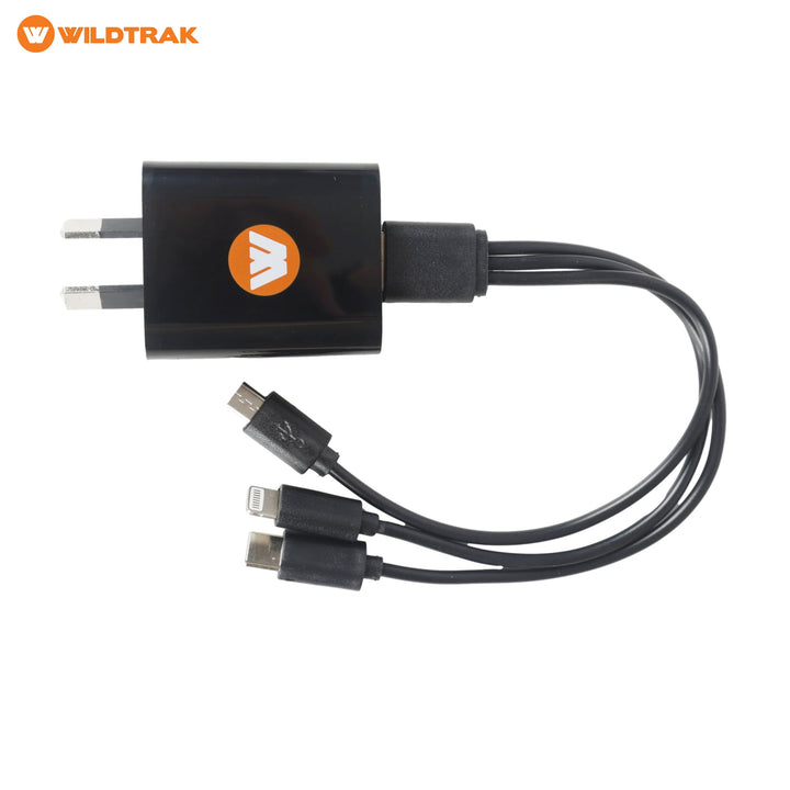 Wildtrak S1000A wall charger and multi-charging cable