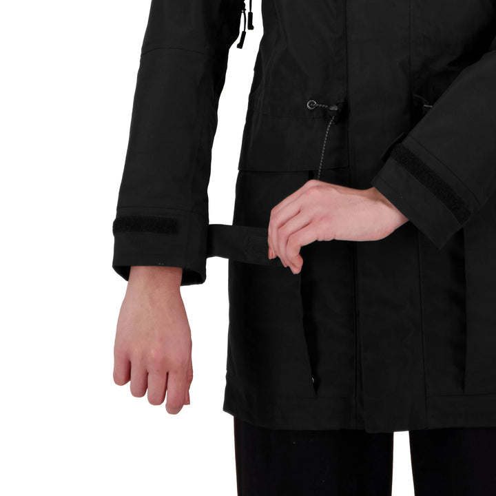 Womens Peak XV Hard Rain Jacket in Black, product photograph 11