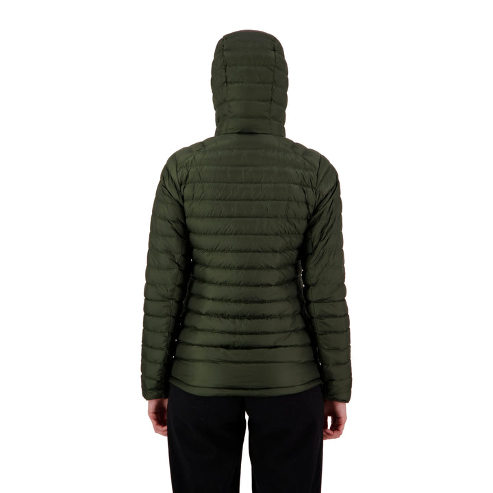 Womens Peak XV Zephyr Down Jacket in Frontier Green, product photograph 4