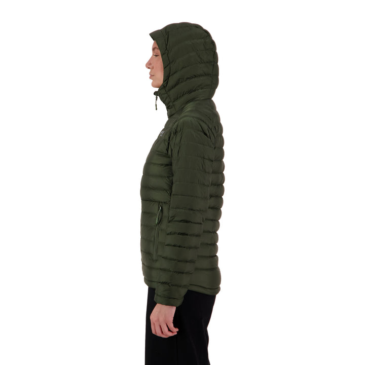 Womens Peak XV Zephyr Down Jacket in Frontier Green, product photograph 5
