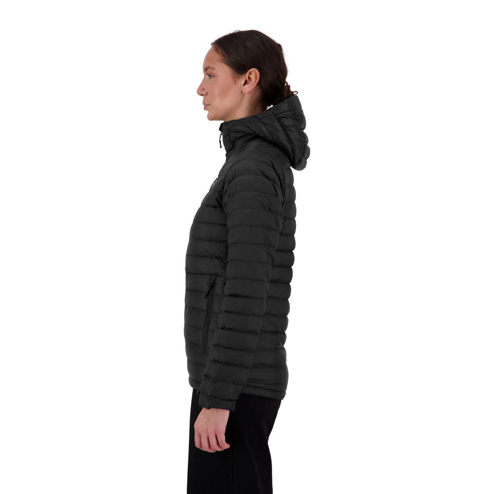 Womens Peak XV Zephyr Down Jacket in Jet Black, product photograph 2
