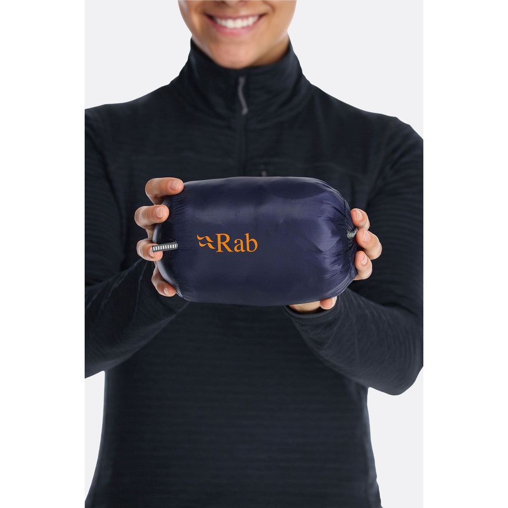 Womens Rab Mythic Alpine Light Down Jacket — detail | Rab NZ