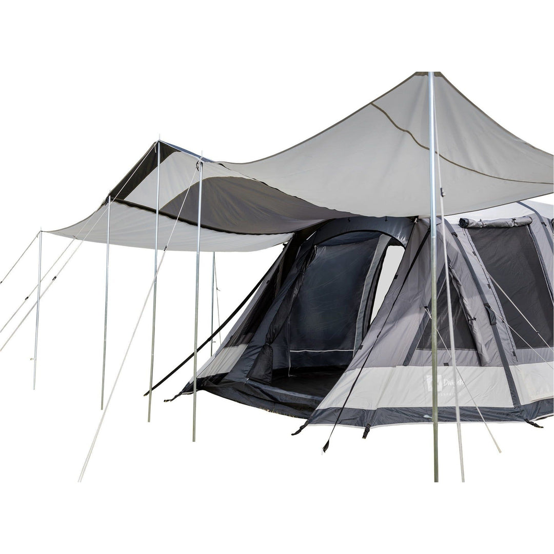 Enterprise Tent with x2 Awnings attached.
