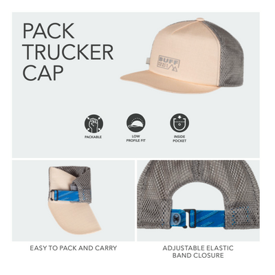 Buff Cap Pack Trucker