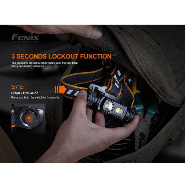 Fenix HM70R 1600 Lumen Rechargeable Headlamp
