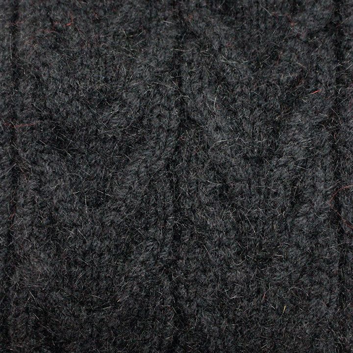 Possum Merino Cable Beanie with Pompom - Lothlorian Knitwear