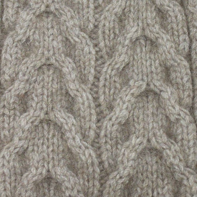Possum Merino Cable Beanie with Pompom - Lothlorian Knitwear