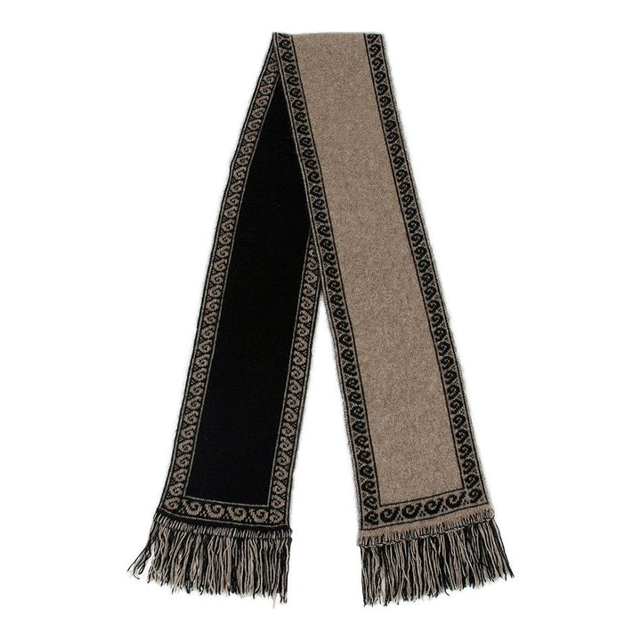 Possum Merino Koru Scarf - Lothlorian Knitwear
