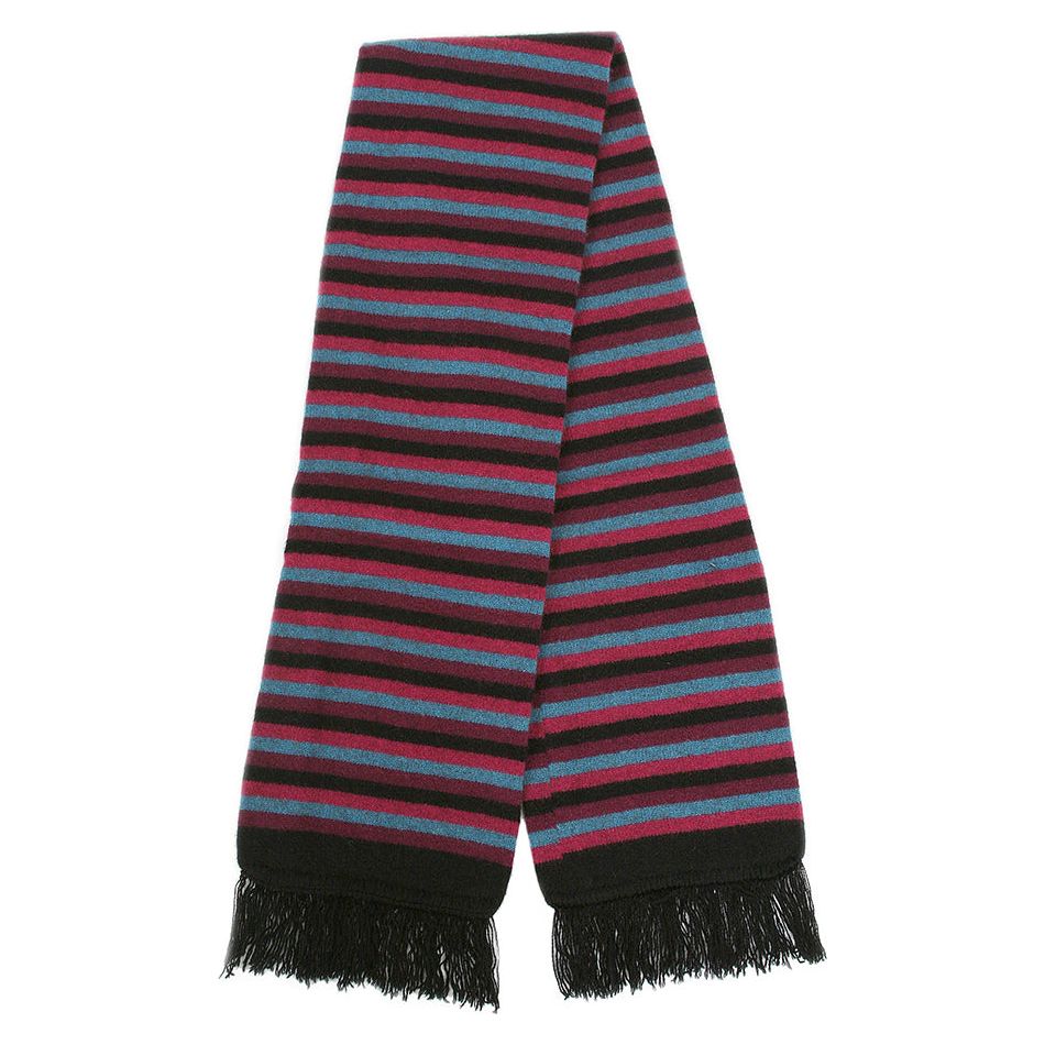 Possum Merino Multi Striped Scarf - Lothlorian Knitwear