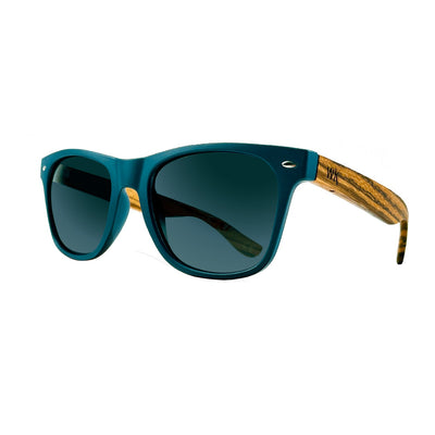 Wood Sunglasses Polarised for Men and Women - Dark Blue