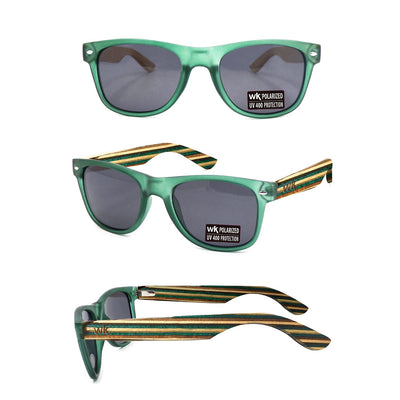 Wood Sunglasses Polarised for Men and Women - Dark Green