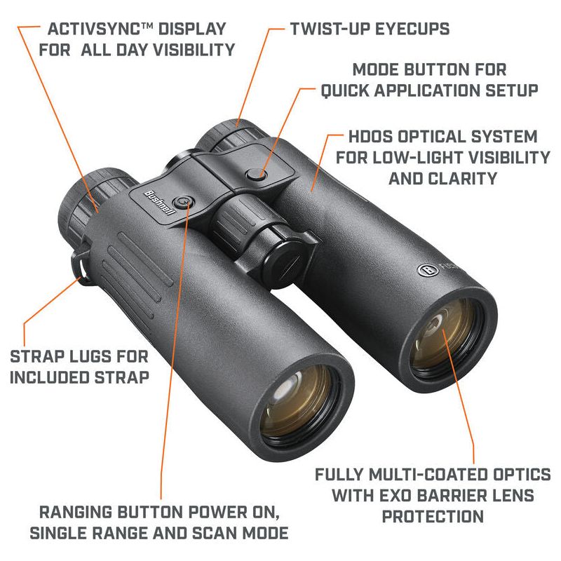 Bushnell Fusion X 10x42 Laser Range Finder Binoculars