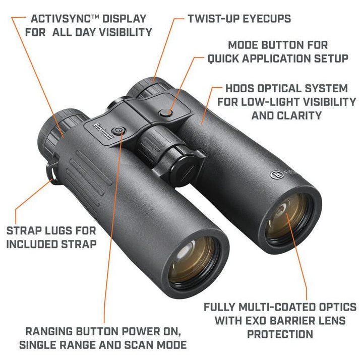 Bushnell Fusion X 10x42 Laser Range Finder Binoculars