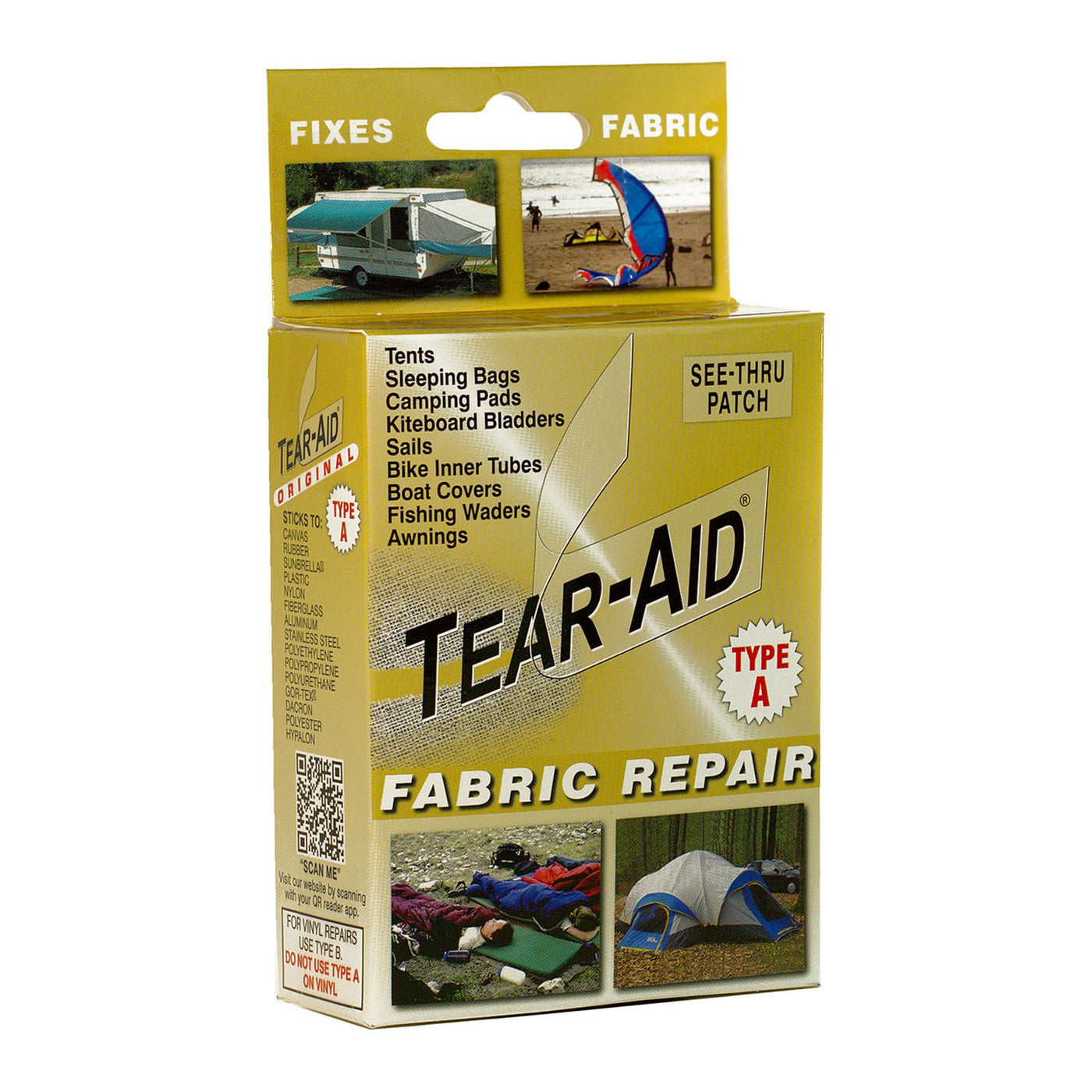 Tear-Aid Type A (Not PVC or Vinyl)