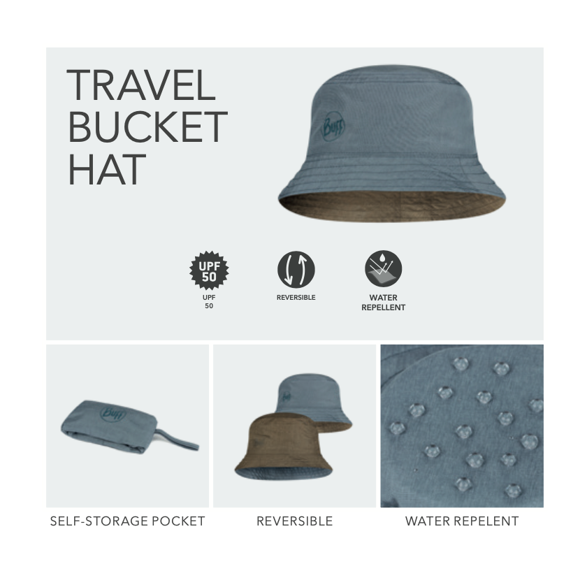 Buff Hat Travel Bucket