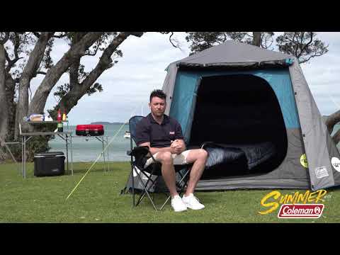 Coleman Instant Up Silver 4 Person Dark Room Tent Dwights Outdoors