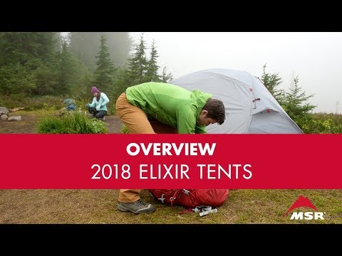MSR Elixir 1 Person Hiking Tent with Footprint