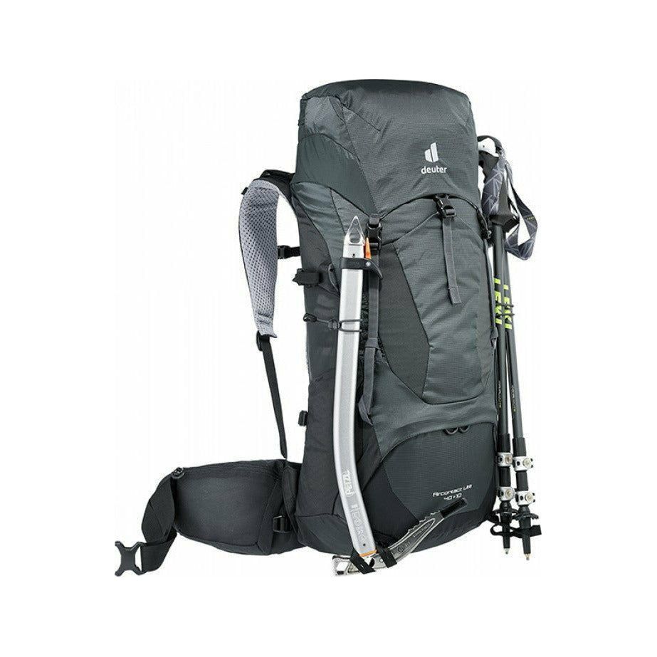 deuter aircontact lite 40 10 backpack black graphite Unisex + L, Lightweight Backpacking & Hiking for Men & Women, 40 + 10 Liters allows for effective airflow Deuter - Aircontact lite 50