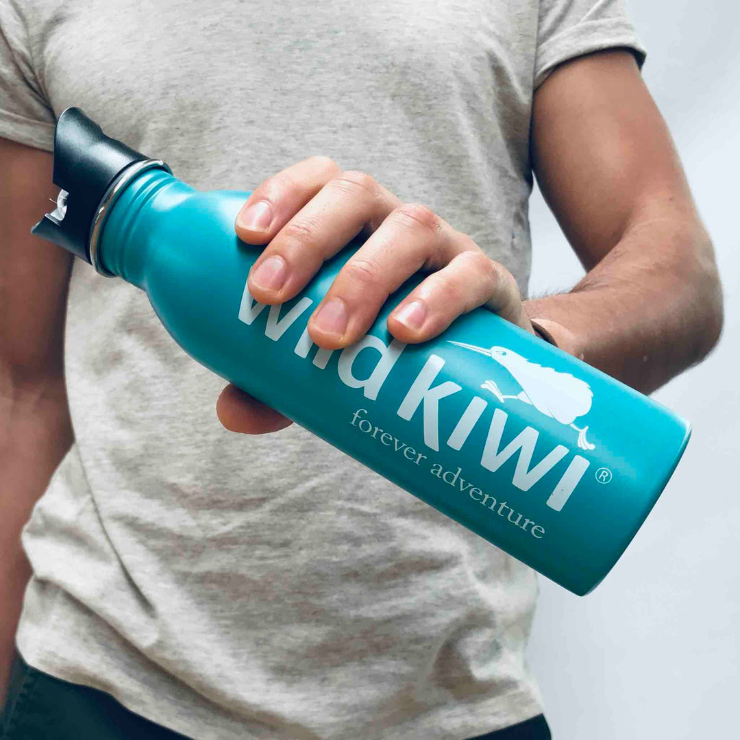 Aqua Drink Bottle 600ml - Wild Kiwi