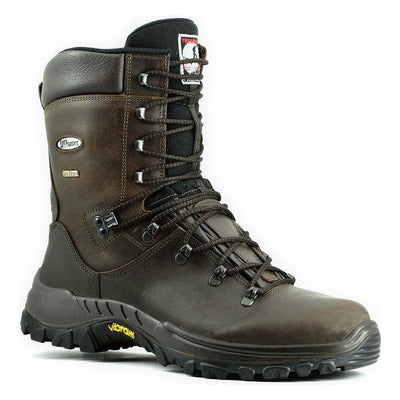 GRISPORT Bergamo Trekking Schuhe – Hoch Braun, Lederfutter, Größe 40 Oder 41, Outdoor